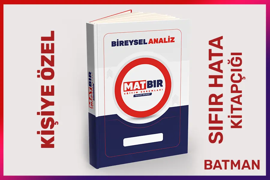 Antalya Muratpaşa Dershane Hakkında | Neden Matbir? | Antalya Muratpaşa Matbir Kurs Kişiye Özel Sıfır Hata Kitapçığı
